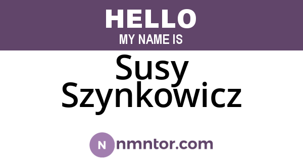 Susy Szynkowicz