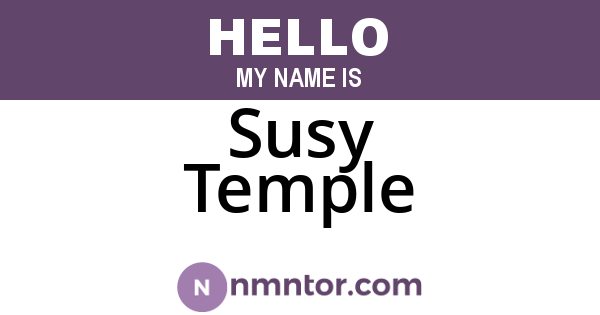 Susy Temple