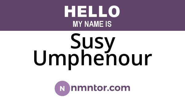 Susy Umphenour