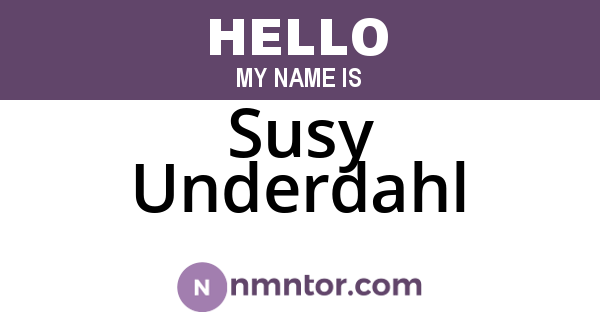 Susy Underdahl