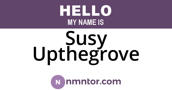Susy Upthegrove