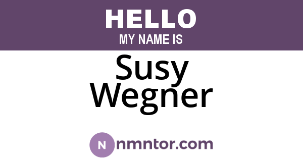 Susy Wegner