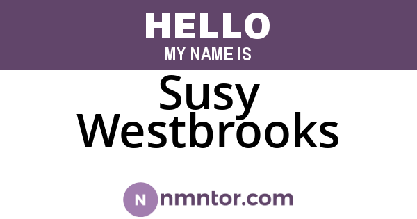 Susy Westbrooks