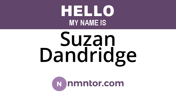 Suzan Dandridge