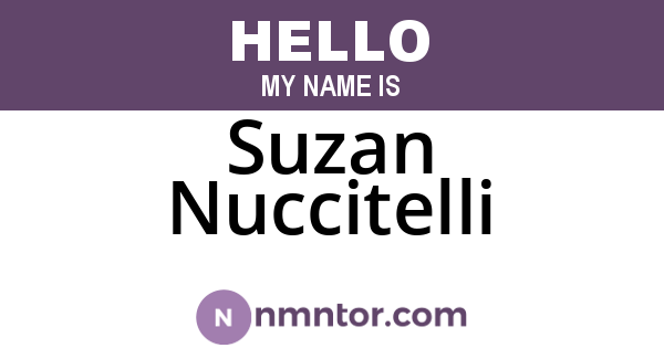 Suzan Nuccitelli