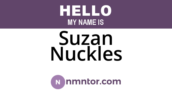 Suzan Nuckles