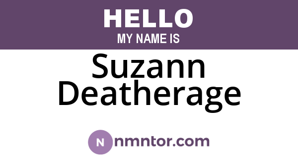 Suzann Deatherage