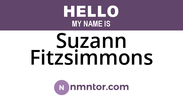 Suzann Fitzsimmons