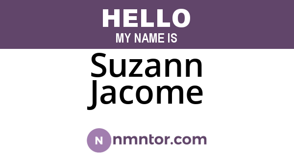 Suzann Jacome