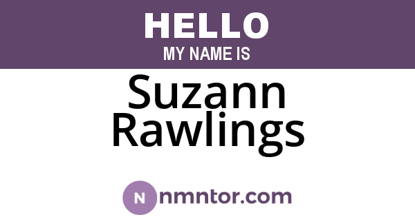 Suzann Rawlings