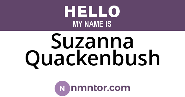 Suzanna Quackenbush