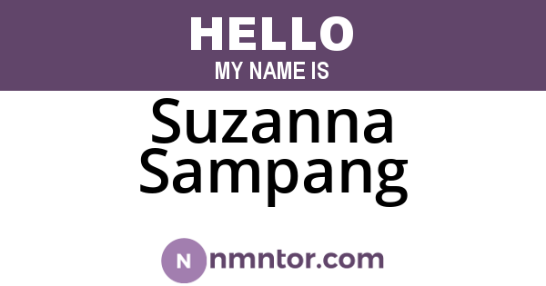 Suzanna Sampang