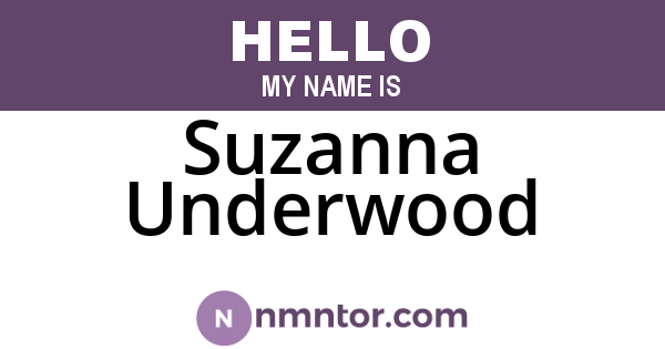 Suzanna Underwood