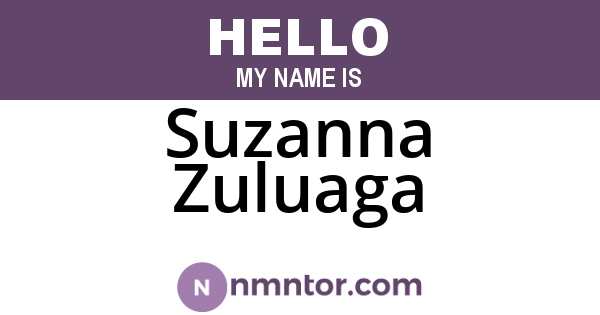 Suzanna Zuluaga