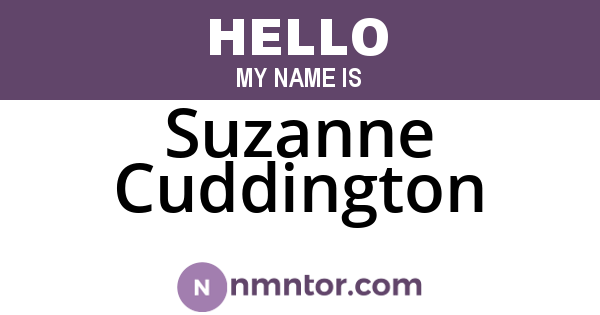 Suzanne Cuddington