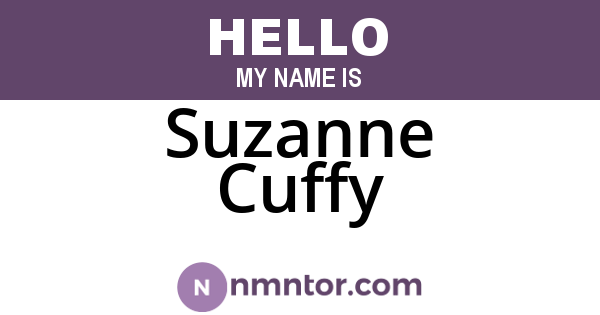 Suzanne Cuffy