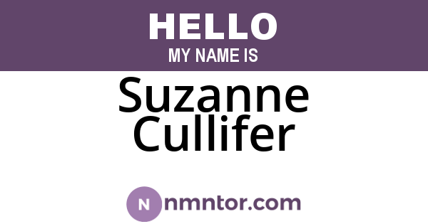 Suzanne Cullifer