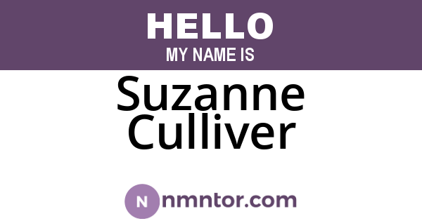 Suzanne Culliver