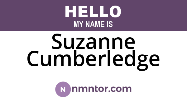 Suzanne Cumberledge