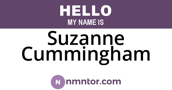 Suzanne Cummingham