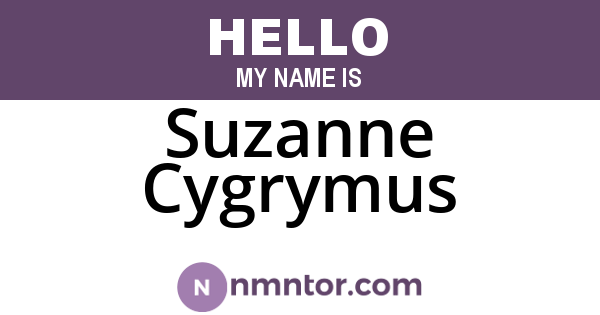 Suzanne Cygrymus