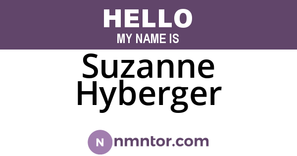 Suzanne Hyberger