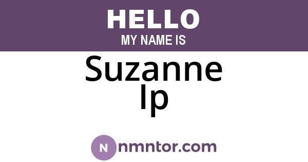 Suzanne Ip