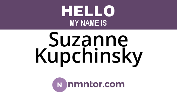 Suzanne Kupchinsky