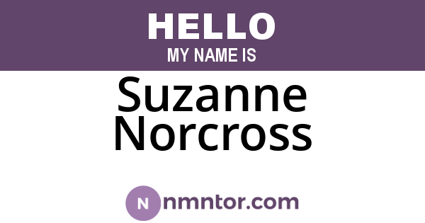 Suzanne Norcross