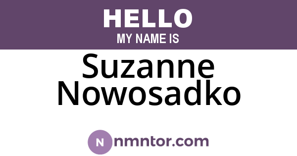 Suzanne Nowosadko