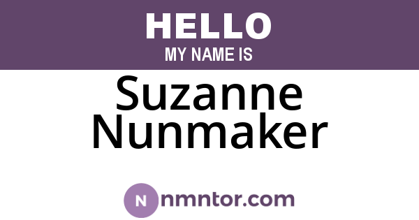 Suzanne Nunmaker