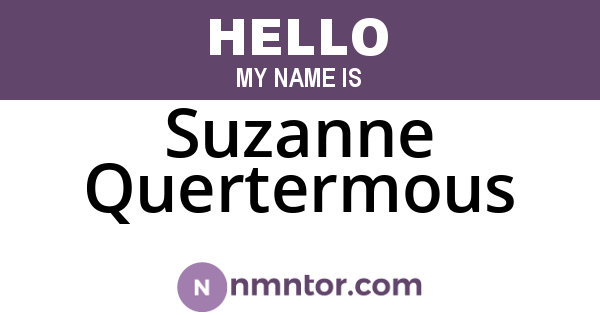 Suzanne Quertermous