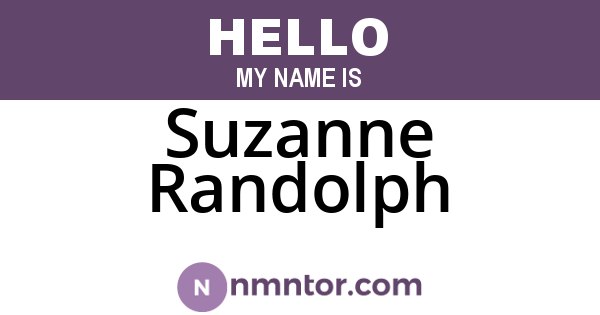 Suzanne Randolph