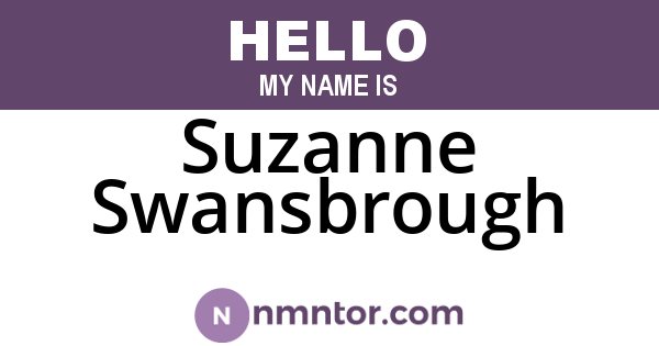 Suzanne Swansbrough