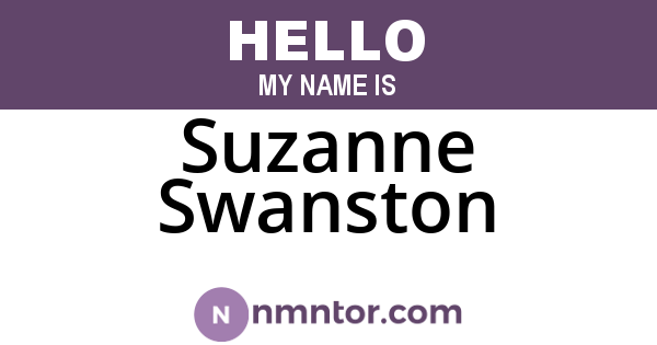 Suzanne Swanston