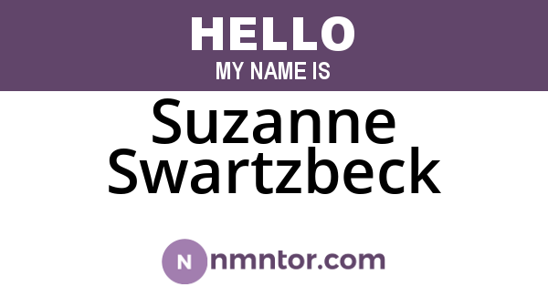Suzanne Swartzbeck