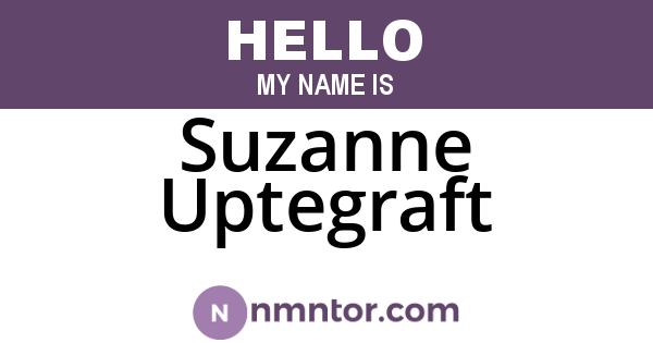 Suzanne Uptegraft