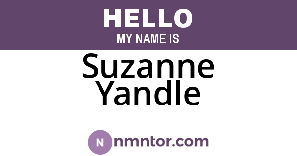 Suzanne Yandle