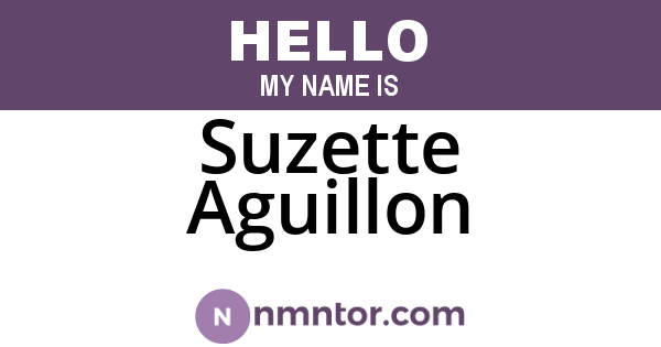 Suzette Aguillon