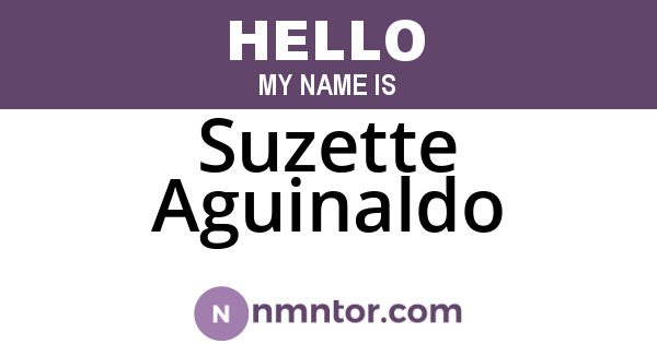 Suzette Aguinaldo