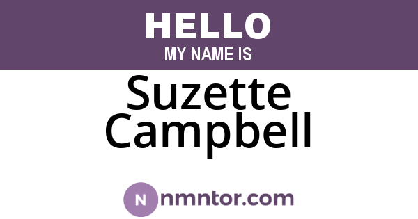 Suzette Campbell