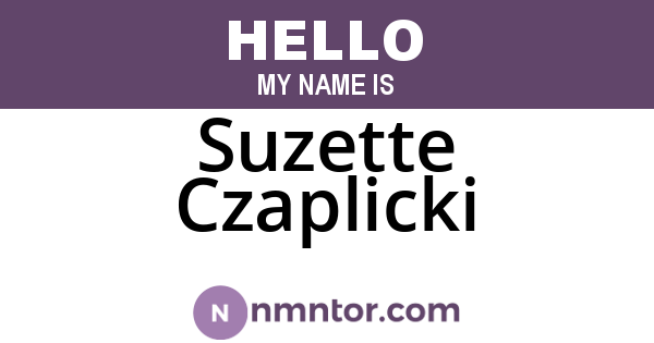 Suzette Czaplicki
