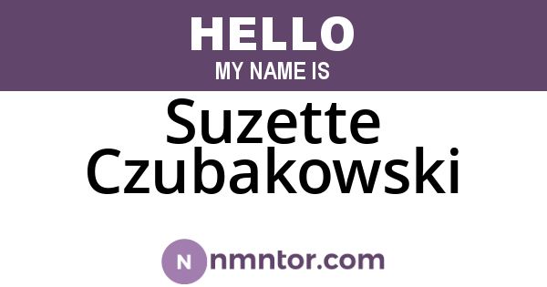 Suzette Czubakowski