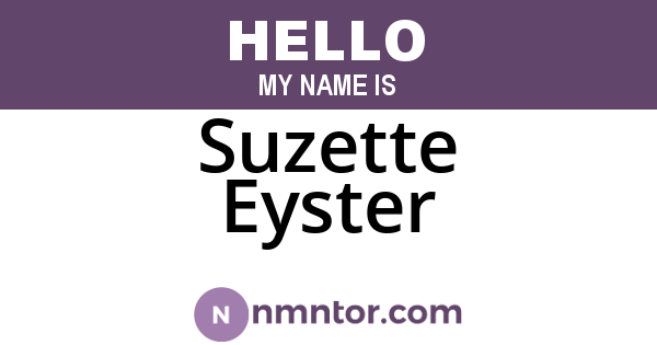 Suzette Eyster