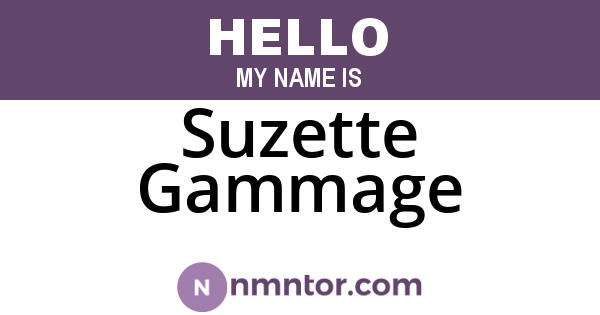 Suzette Gammage