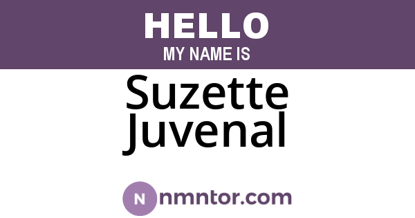 Suzette Juvenal