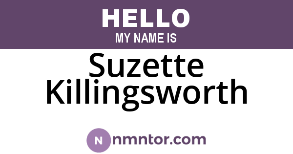 Suzette Killingsworth
