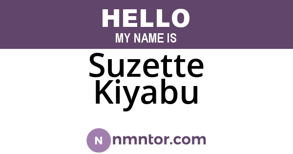 Suzette Kiyabu