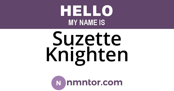 Suzette Knighten
