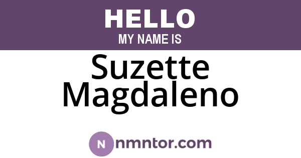 Suzette Magdaleno